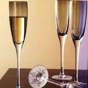 Champagne drinkware set, elegant,perfect for special event, or anniversary, ect